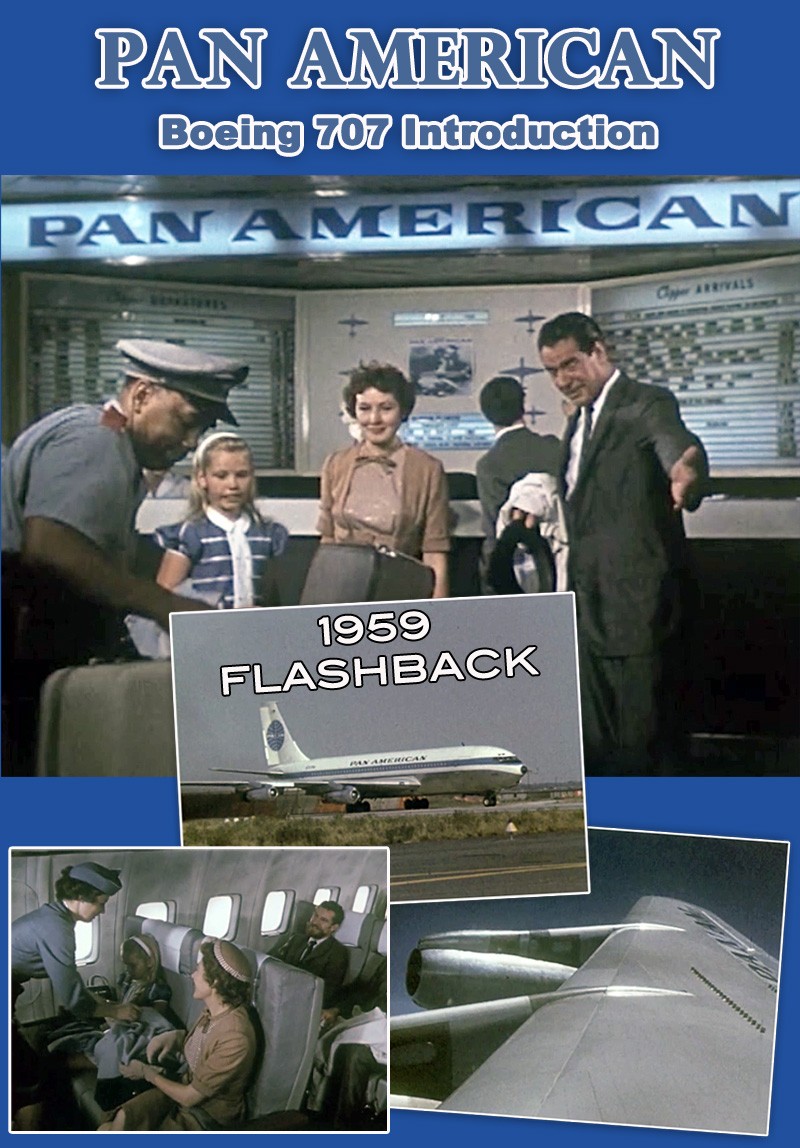 Pan American Boeing 707 Introduction 1959