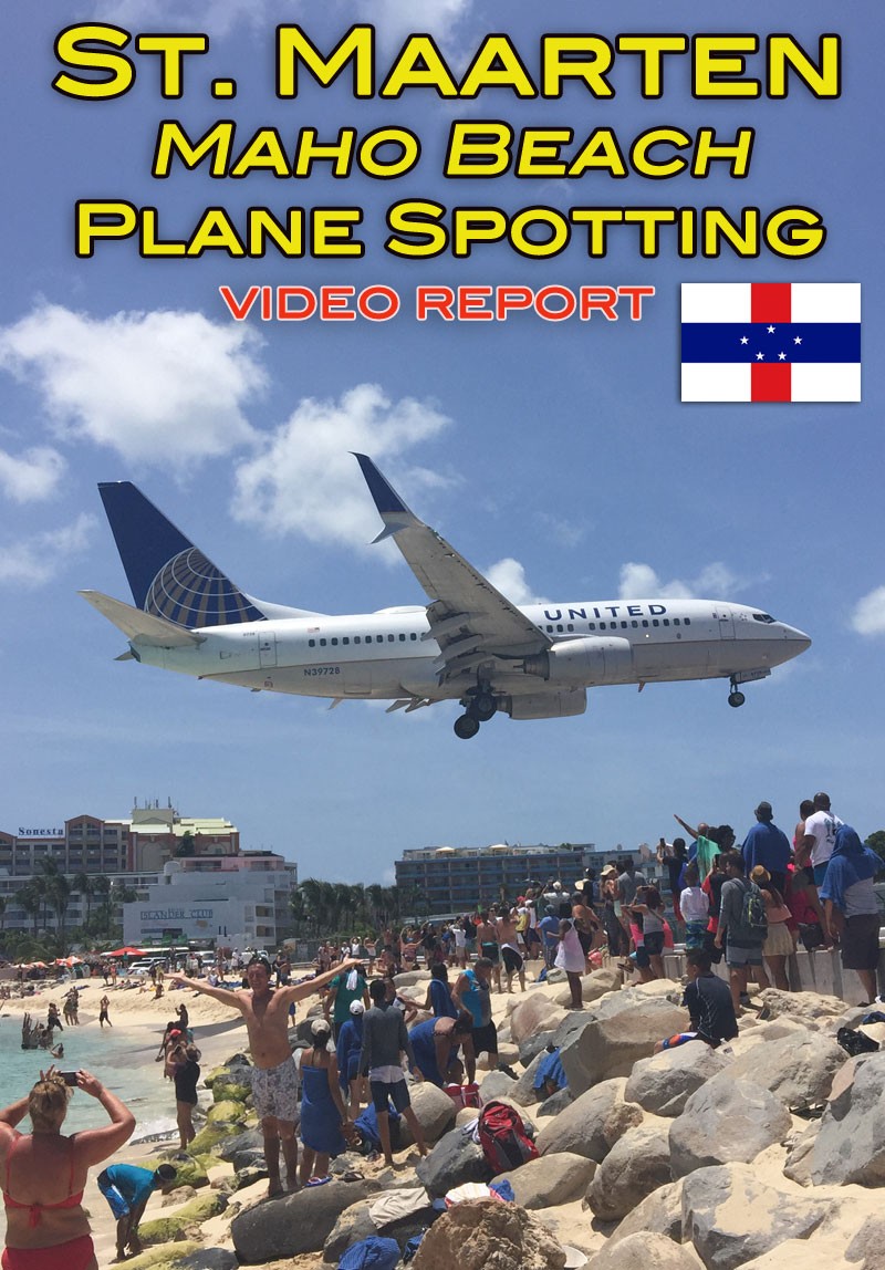 Plane Spotting at Maho Beach St. Maarten
