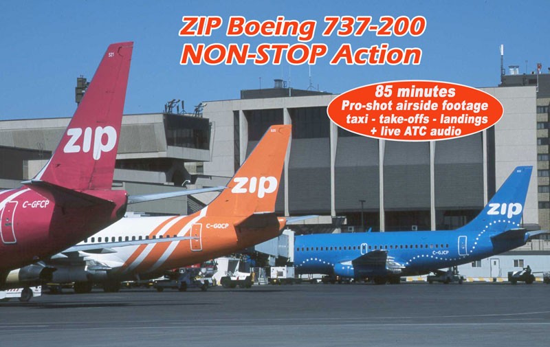 ZIP Boeing 737-200 Non-Stop Action