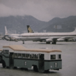 JAL DC-8-30 at Kai Tak in Small World Early 1970s airline film