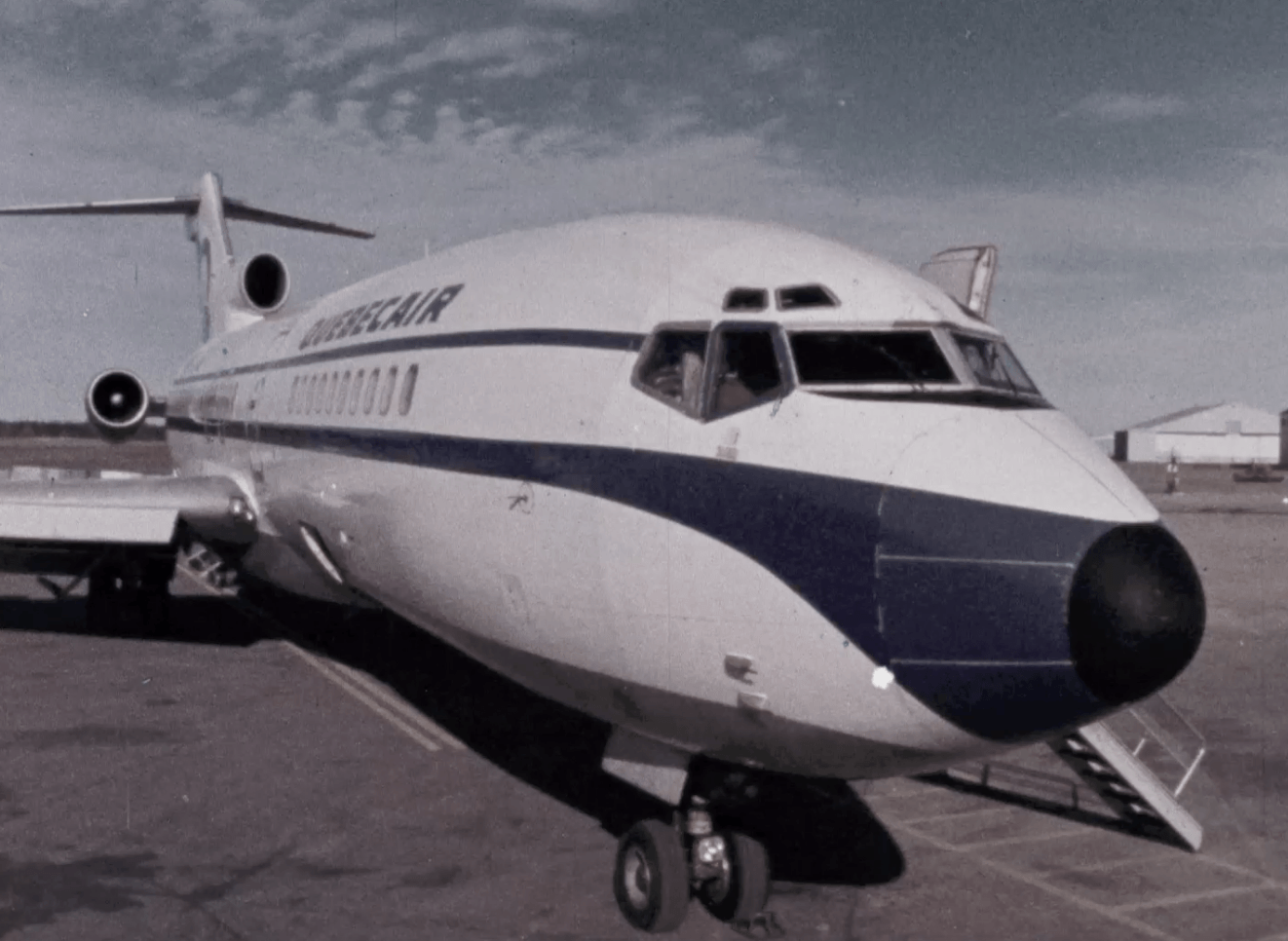 Quebecair Boeing 727-100 in 1978 airline promo film