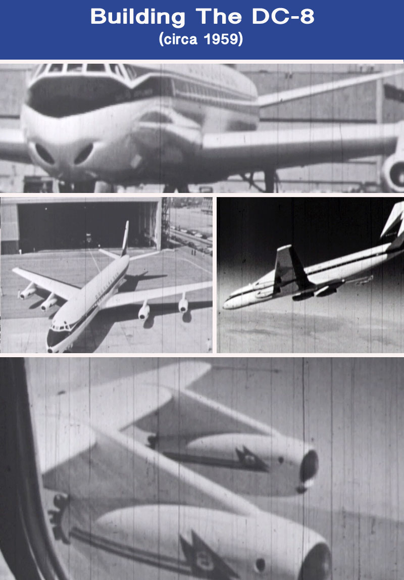 Building the Douglas DC-8 circa 1959 movie