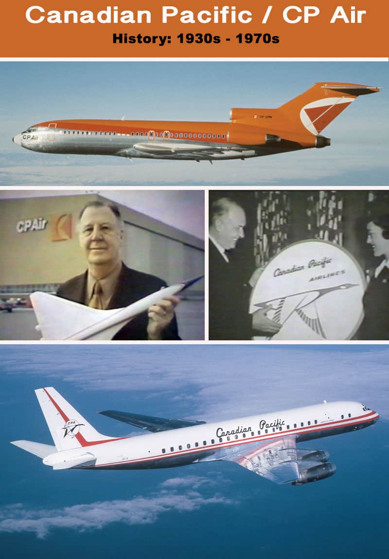 CP Air Airlines History 1930s to 1970s