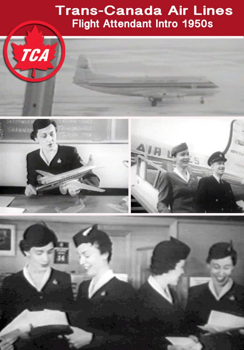 TCA Flight Attendants 1950s movie on JetFlix TV