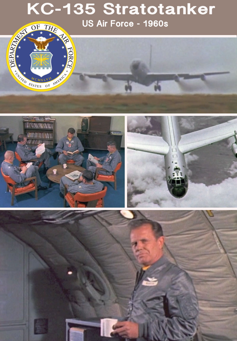 US Air Force KC-135 Stratotanker 1960s movie