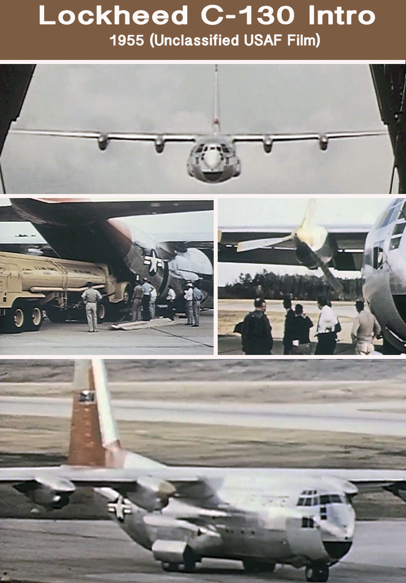 Lockheed C130 film from 1955