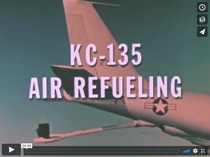 USAF KC-135 Stratotanker Air Refueling 1960s movie