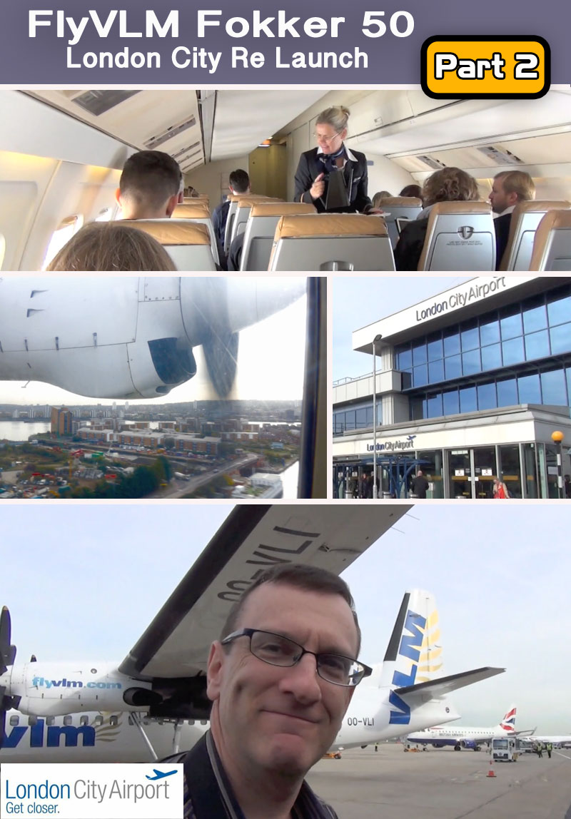 FlyVLM Fokker 50 Re-Launch London City video Part 2