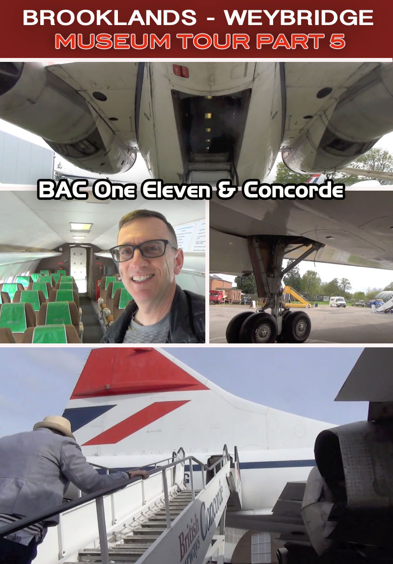 Brooklands Aviation Museum Concorde BAC111 tour