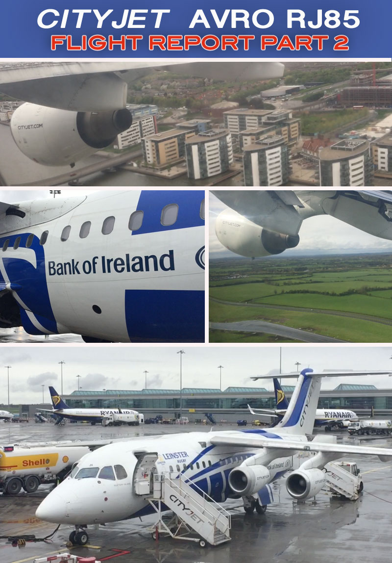 Cityjet Avroliner RJ85 flight review part 2