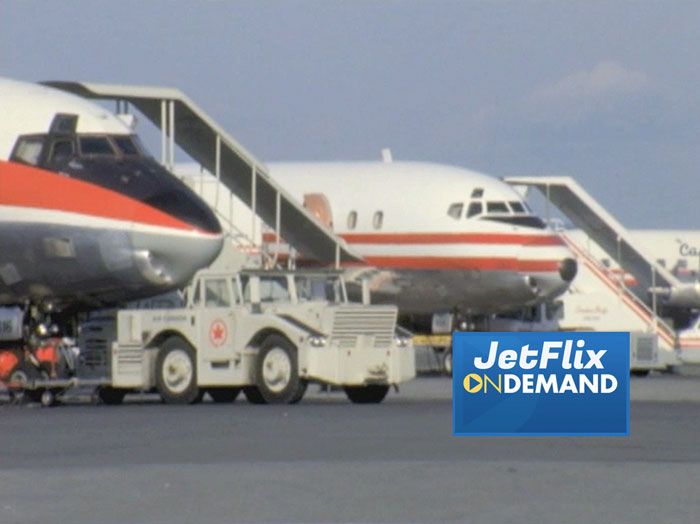 Vancouver Airport Old Airport flight line with Air Canada and Canadian Pacific DC-8s circa 1966, preview from the film "Airlines in Canada 1960s" which streams at JetFlix TV