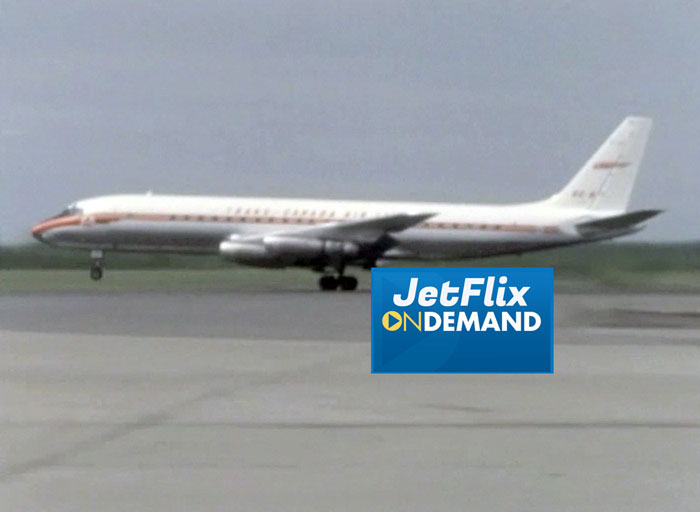 V1 Rotate! A Trans-Canada Air Lines Douglas DC-8-40 gets airborne at Montreal Dorval Airport circa 1962, preview from the film "Airlines in Canada 1960s" which streams at JetFlix TV