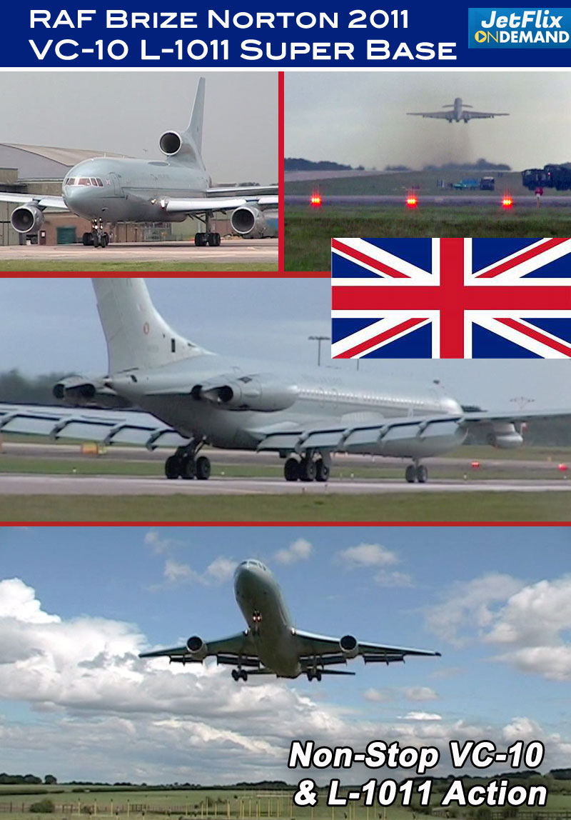 RAF Brize Norton 2011: Super VC-10 Lockhed L-1011 Non-Stop Action