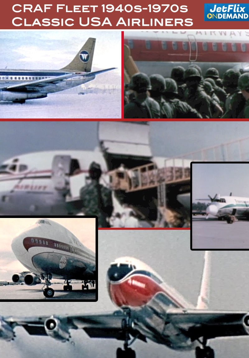 CRAF Civil Reserve Air Fleet - US Airlines Serving the US Military 1960s 1970s