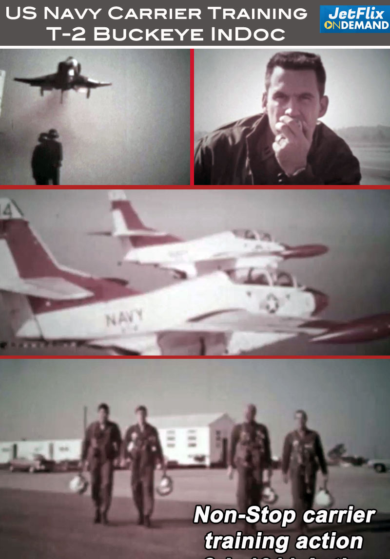 US Navy Down to the Wire - T2 Buckeye Carrier Training Operations Early 1970s