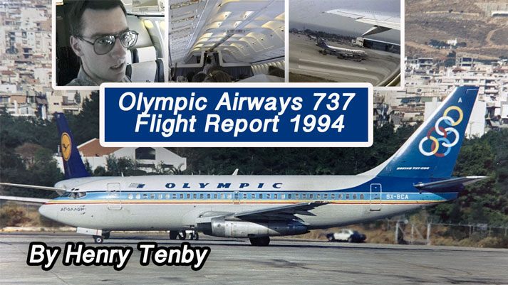 Olympic Airways Boeing 737-200 Flight Report 1994 now on jetflix tv