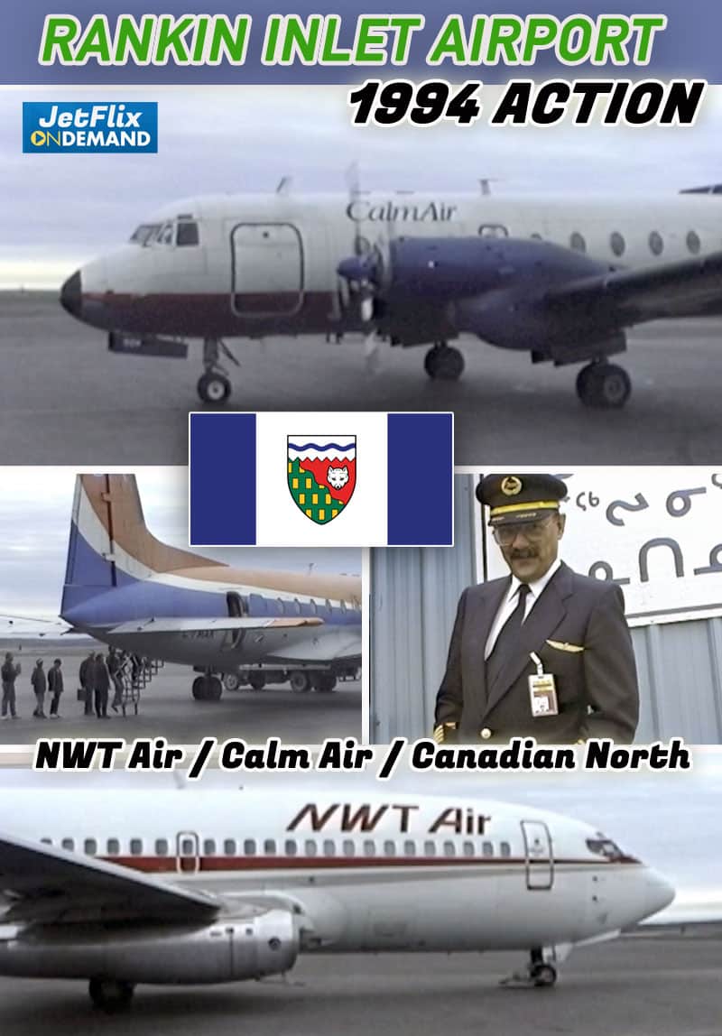 Rankin Inlet Airport Action 1994 - NWT Air | Calm Air | Canadian North