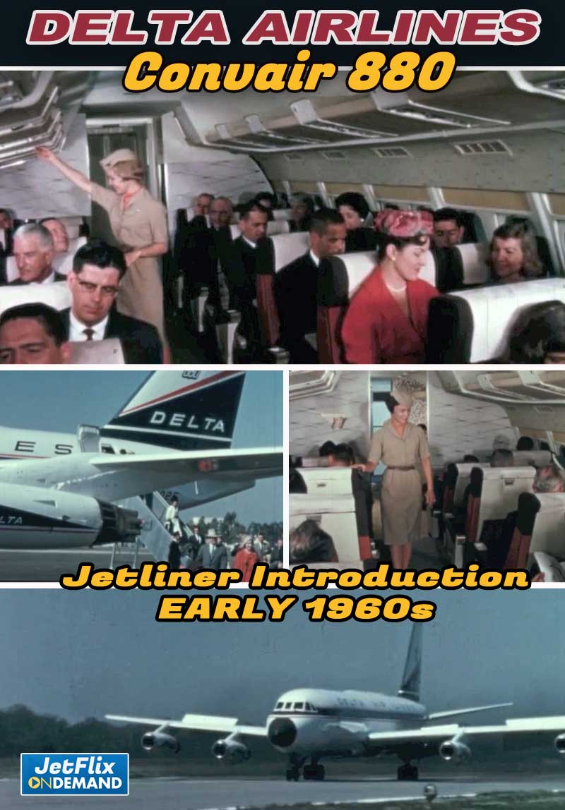 Delta Air Lines Convair 880 Jetliner Introduction to Service