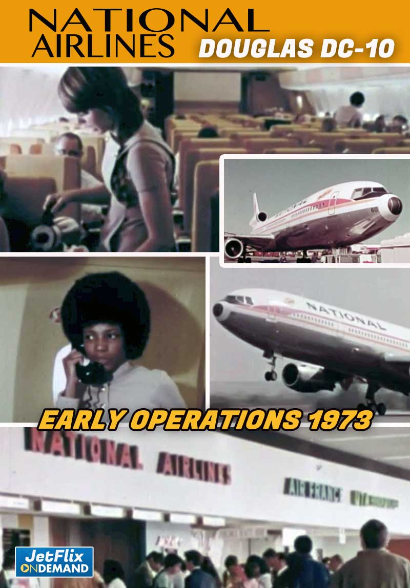 National Airlines Douglas DC-10 Widebody Jetliner 1973 Publicity Film