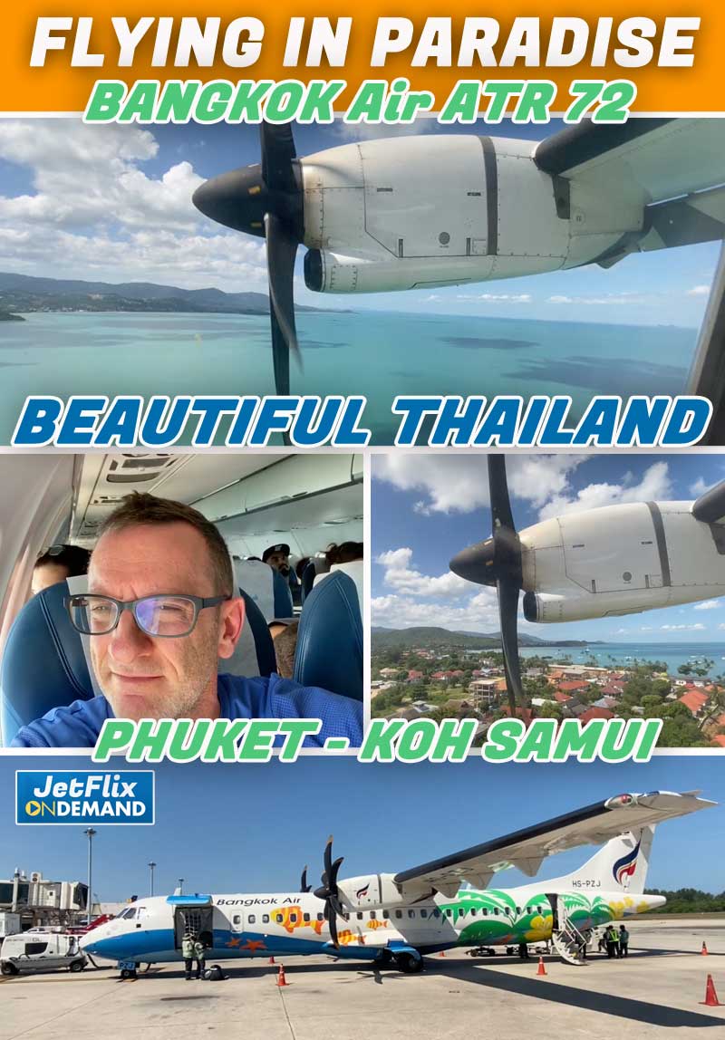 Flying in Paradise Bangkok Airways ATR72-600 Phuket to Koh Samui - Part 1