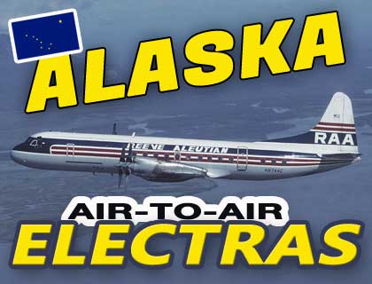 Lockheed L-188 Electra Air-to-Air in Alaska August 1996 video