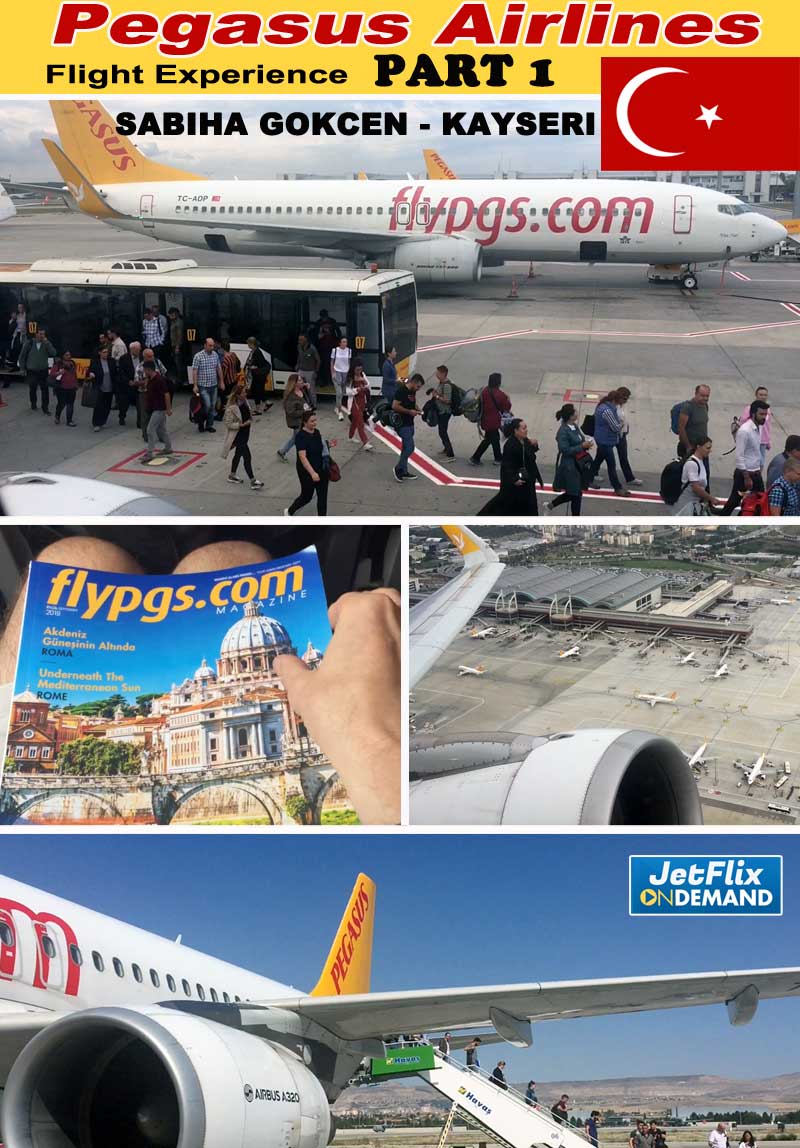 Flying with Pegasus Airlines in Turkey Airbus A320 Sabiha Gokcen to Kayseri - Part 1