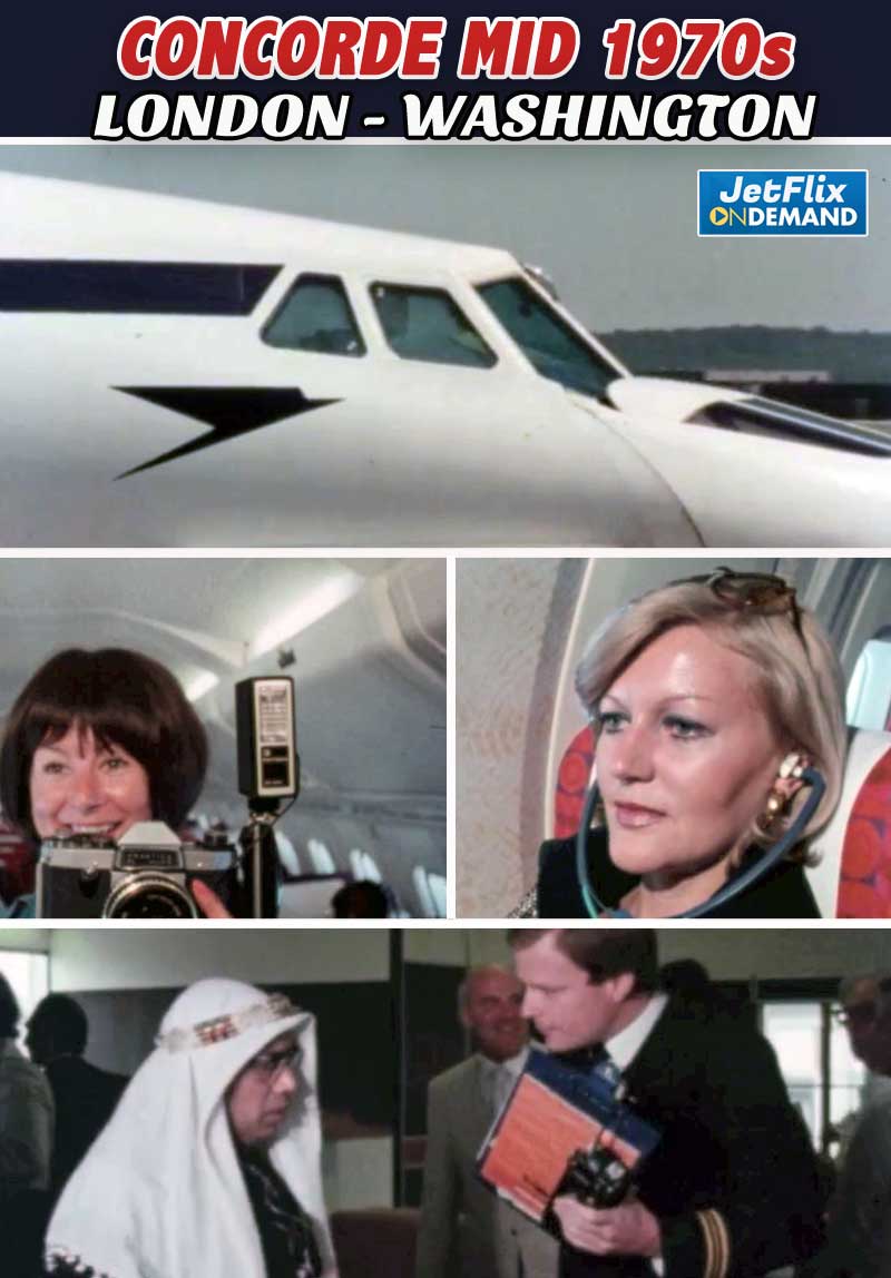 Concorde Mid 1970s Flight London to Washington