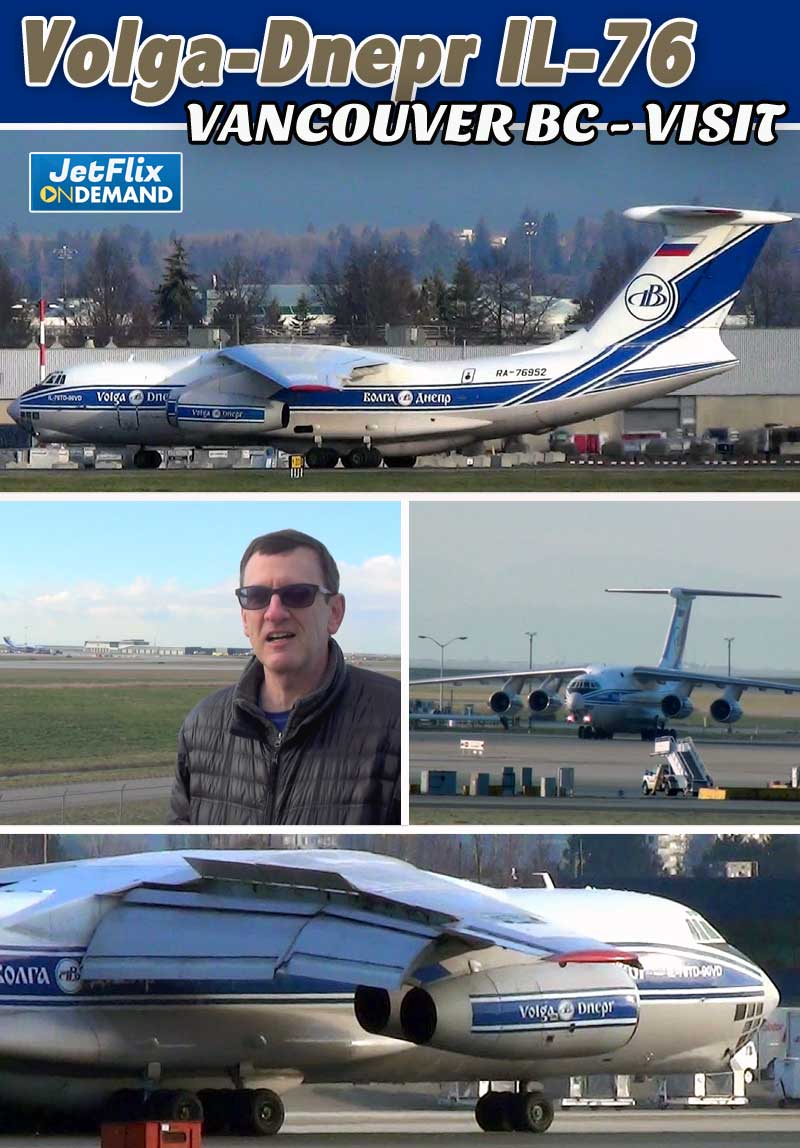 Volga-Dnepr IL-76D RA-76952 Visit to Vancouver February 8 2021