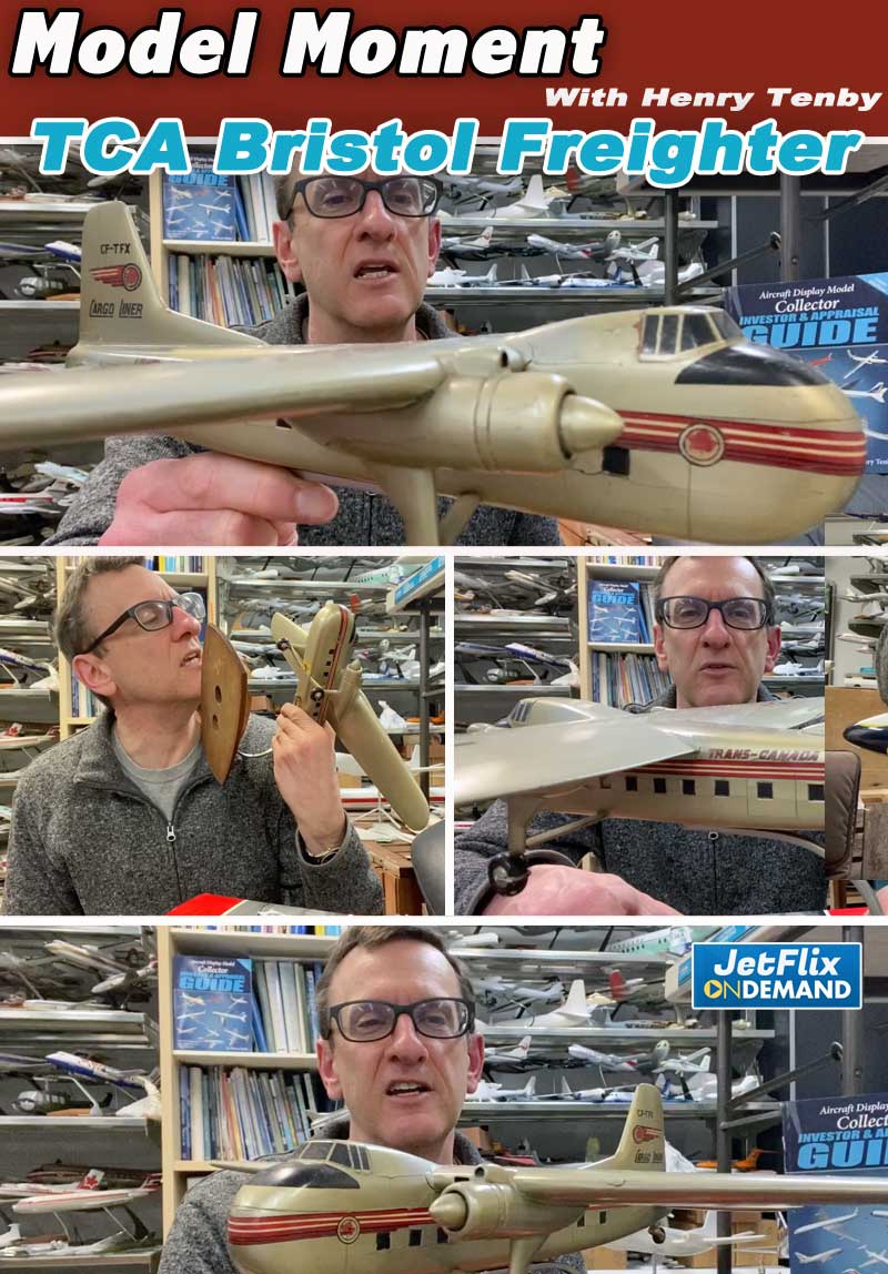 Model Moment with Henry Tenby | Historical Air Canada 70 Year Old Bristol Freighter model