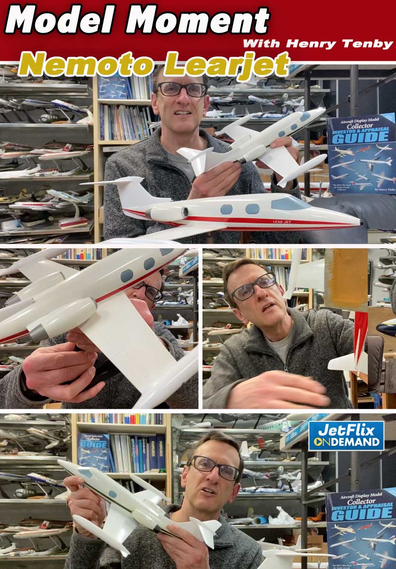 Model Moment with Henry Tenby | Learjet models by Nemoto of Japan