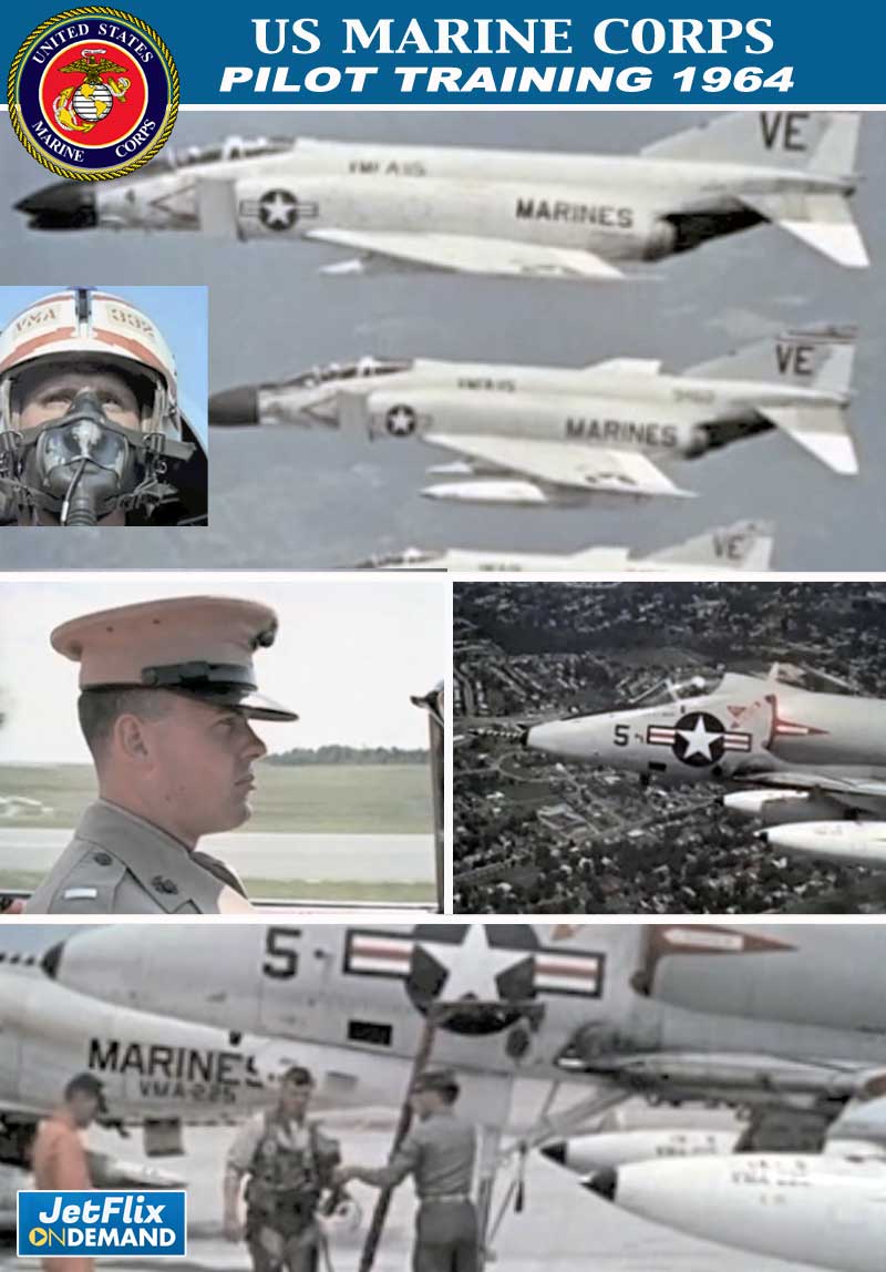 US Marines Corps A4 Pilot Training Cherry Point NC 1964
