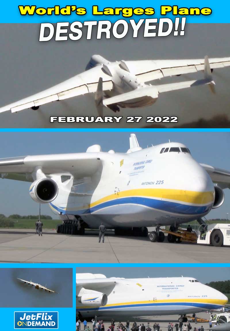 The World's Largest Aircraft the AN-225 Mriya has been completely destroyed