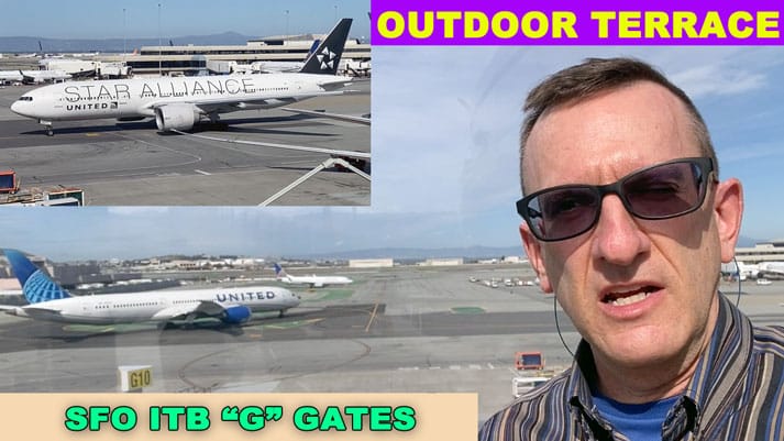 SFO Outdoor Terrace at the ITB "G" Gates - A Great Place to Spend Some Hours