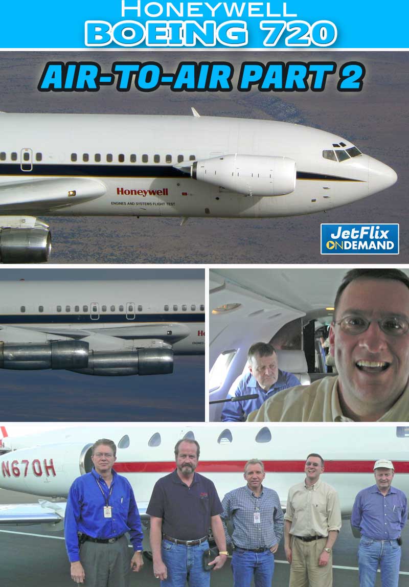 Honeywell Boeing 720 AIR-TO-AIR Part 2 of 2 over GRAND CANYON