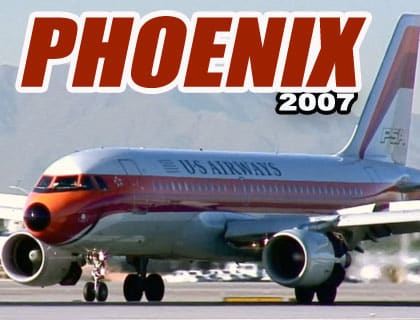 PHX Sky Harbor Airport Runway Action 2007 - Filmed by Henry Tenby