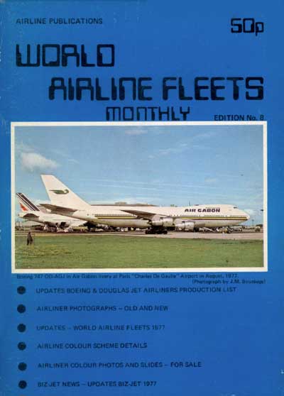 World Airline Fleets Monthly December 1977