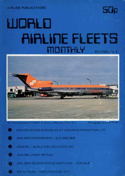 World Airline Fleets Monthly June 1977