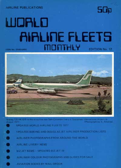 World Airline Fleets Monthly April 1978
