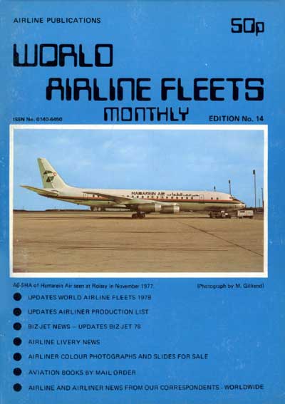 World Airline Fleets Monthly June 1978