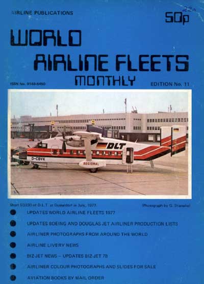World Airline Fleets Monthly March 1978