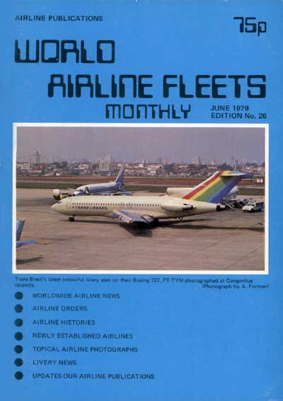 World Airline Fleets Monthly June 1979