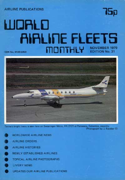 World Airline Fleets Monthly November 1979