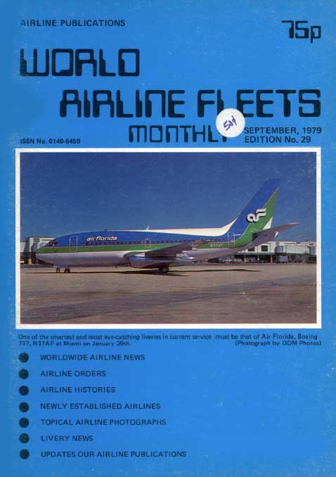 World Airline Fleets Monthly September 1979