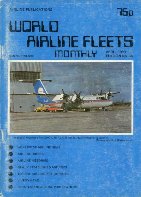 World Airline Fleets Monthly April 1980