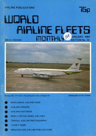 World Airline Fleets Monthly January 1980
