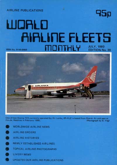 World Airline Fleets Monthly July 1980