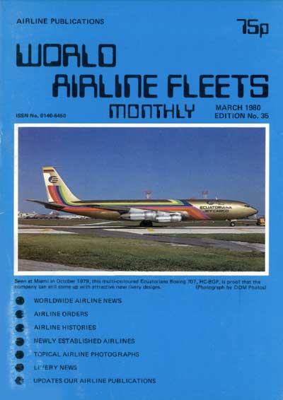 World Airline Fleets Monthly March 1980