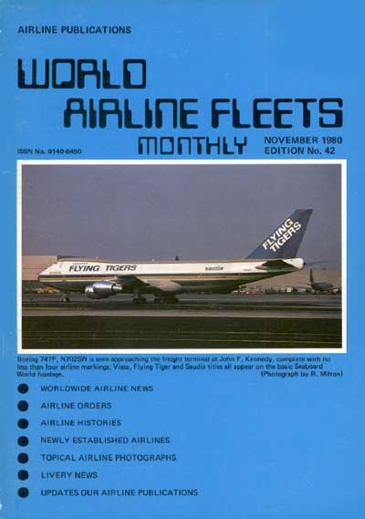 World Airline Fleets Monthly November 1980