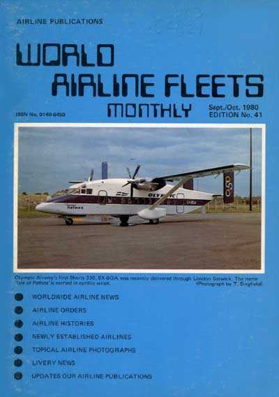 World Airline Fleets Monthly September 1980