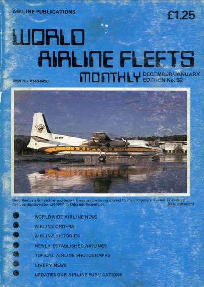World Airline Fleets Monthly December 1981